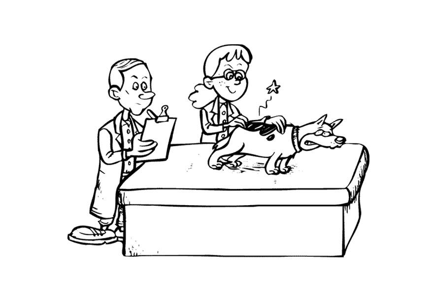 veterinario Disegno da colorare veterinario