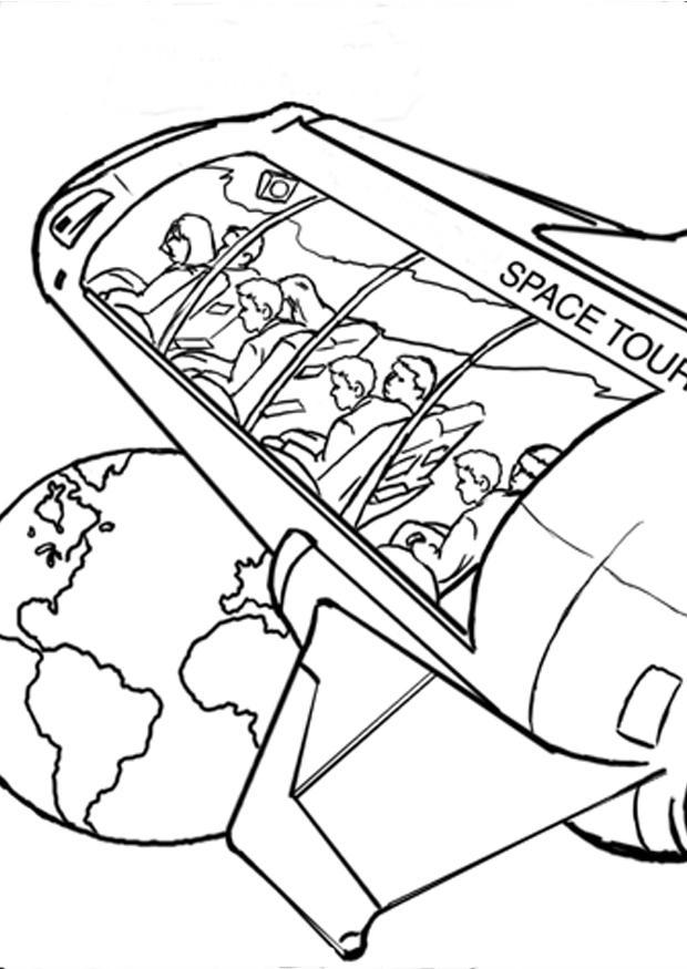 viaggio nello spazio Disegno da colorare viaggio nello spazio