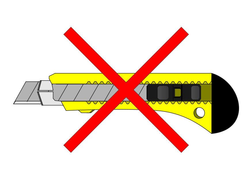 vietato entrare con un coltello immagine vietato entrare con un coltello