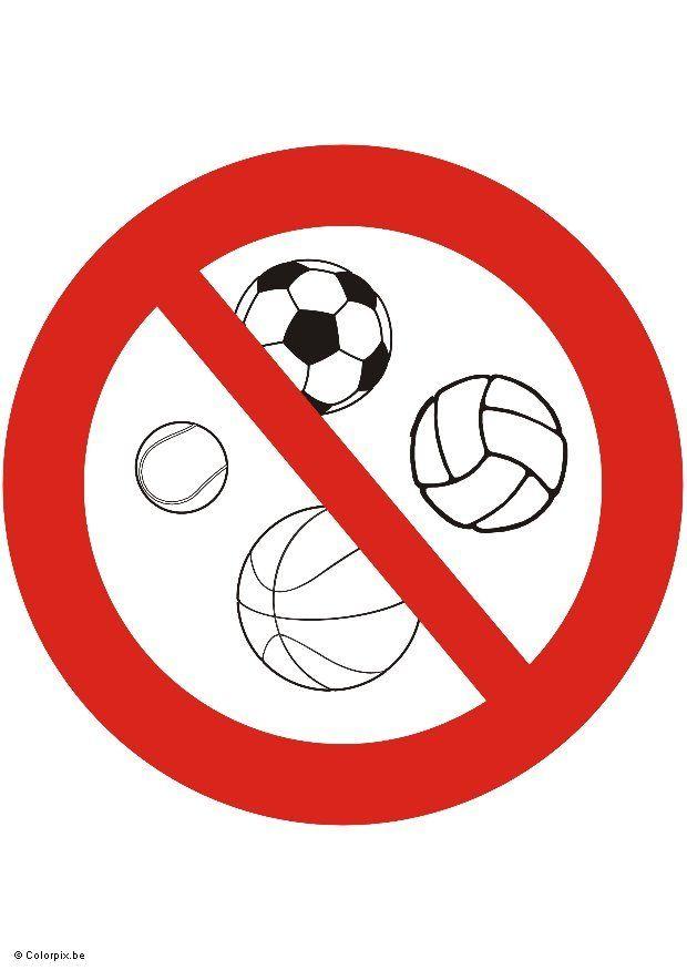 vietato giocare con il pallone immagine vietato giocare con il pallone