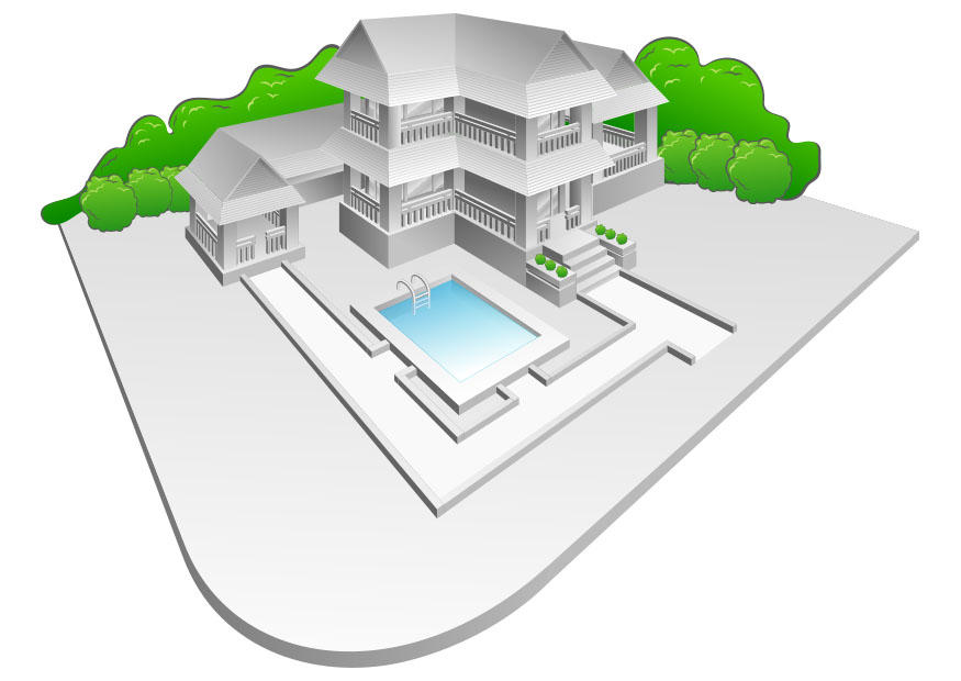 villa con piscina immagine villa con piscina