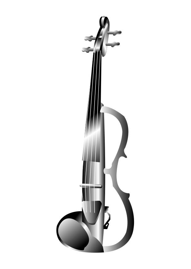violino elettrico Disegno da colorare violino elettrico