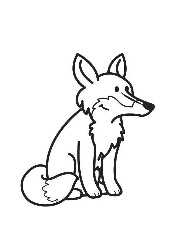 volpe Disegno da colorare volpe