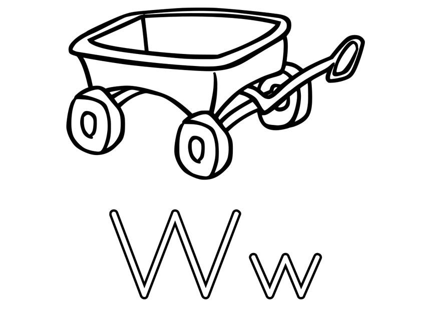 w Disegno da colorare w