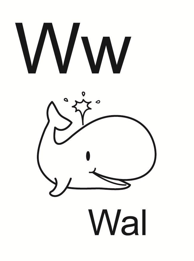 w Disegno da colorare w