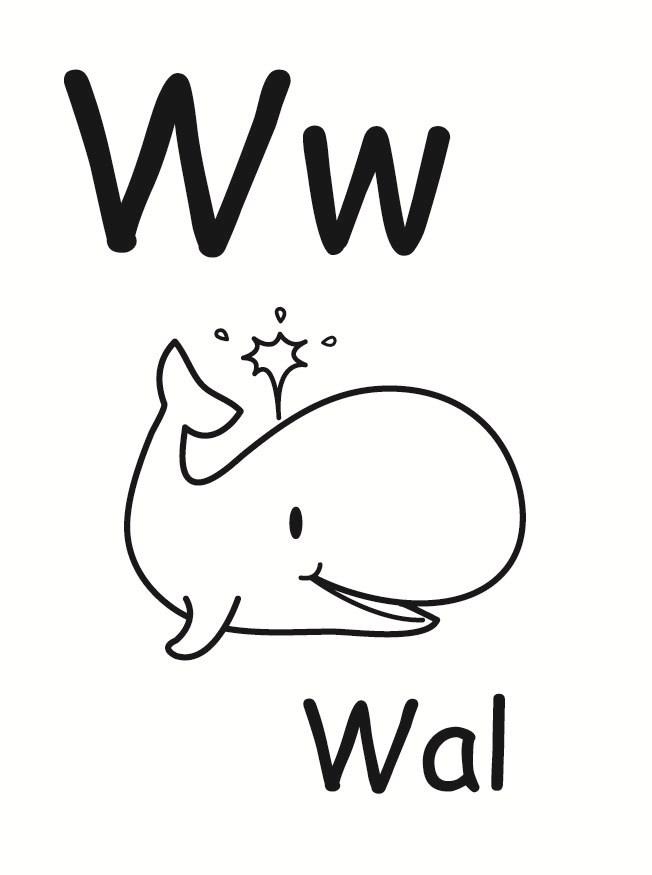 w Disegno da colorare w