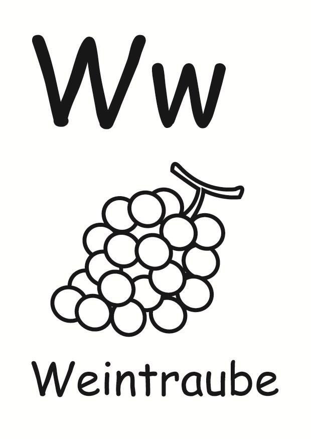 w Disegno da colorare w