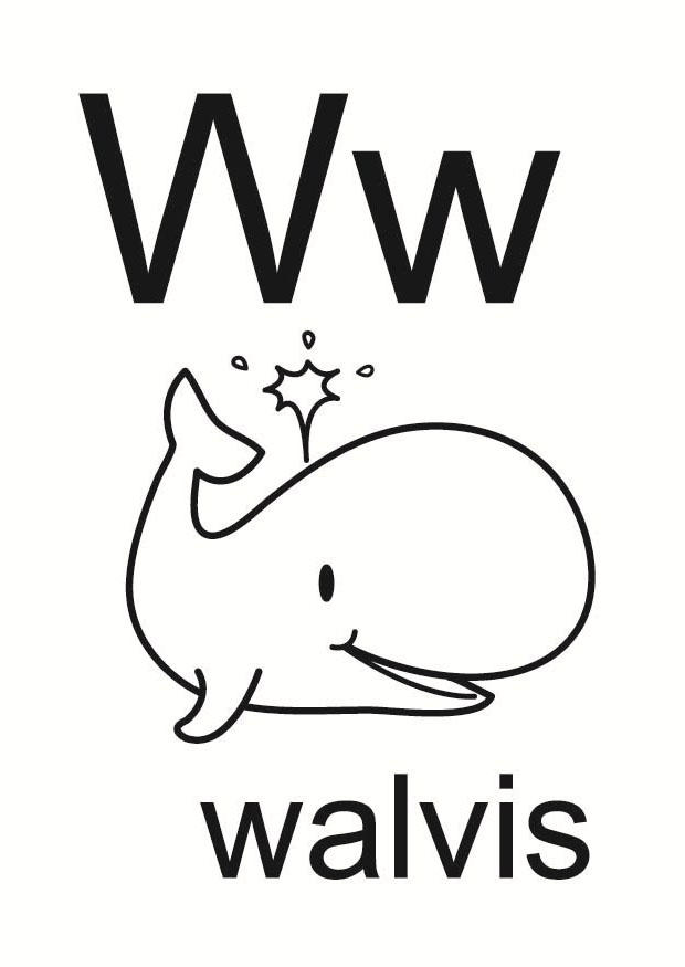 w Disegno da colorare w