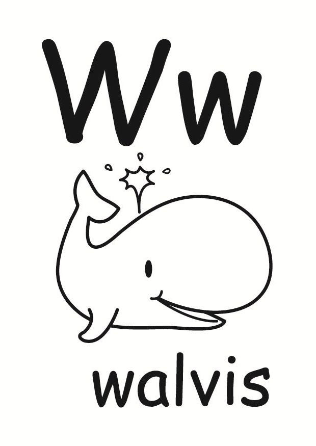 w Disegno da colorare w