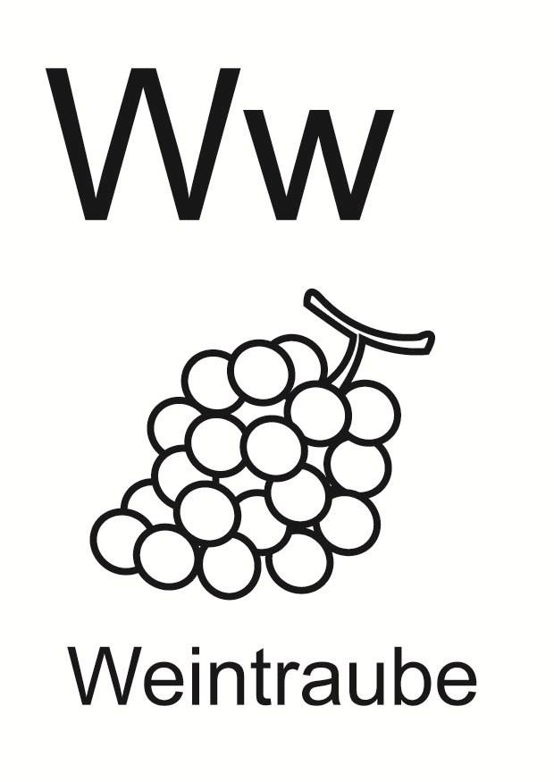 w Disegno da colorare w