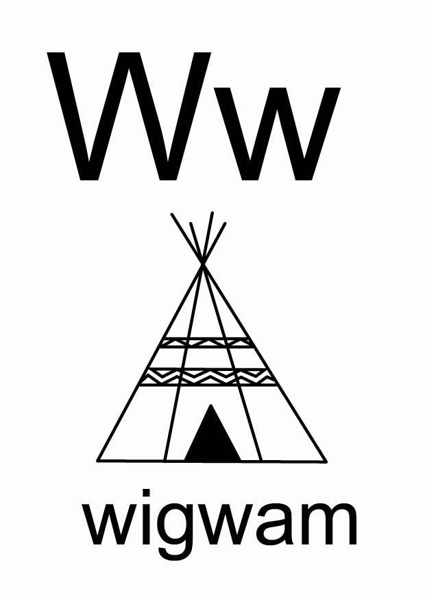 w Disegno da colorare w