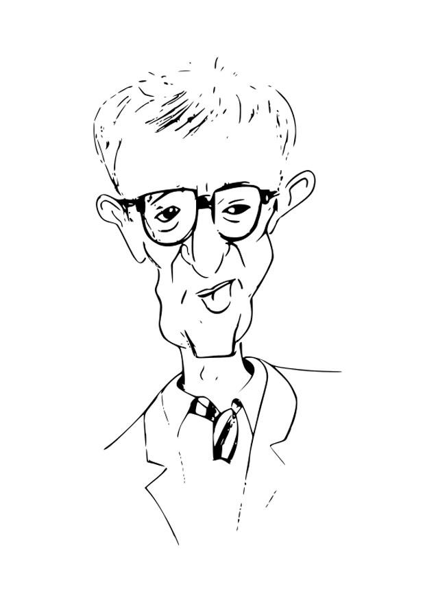 Disegno da colorare woody allen