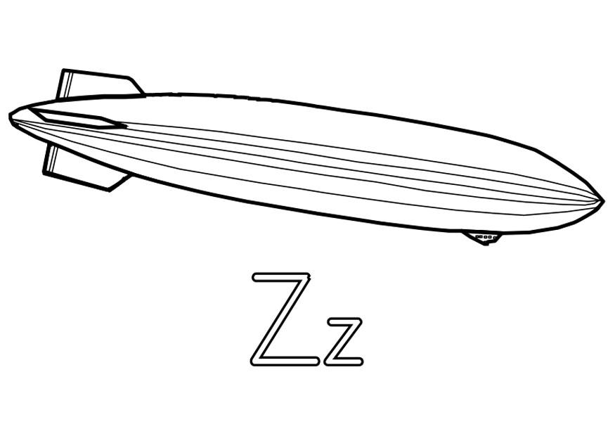 z Disegno da colorare z