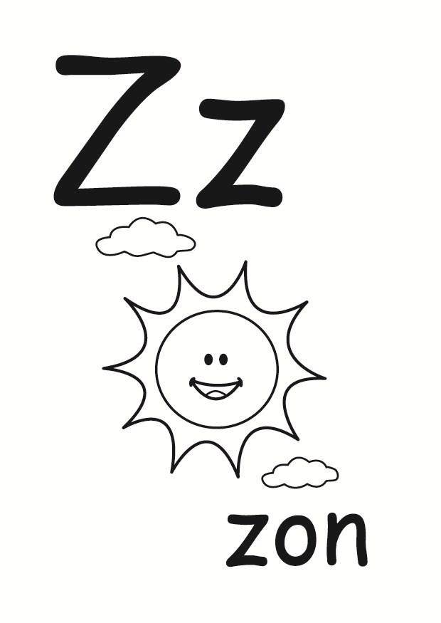 z Disegno da colorare z