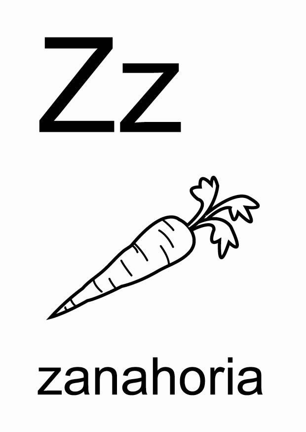 z Disegno da colorare z