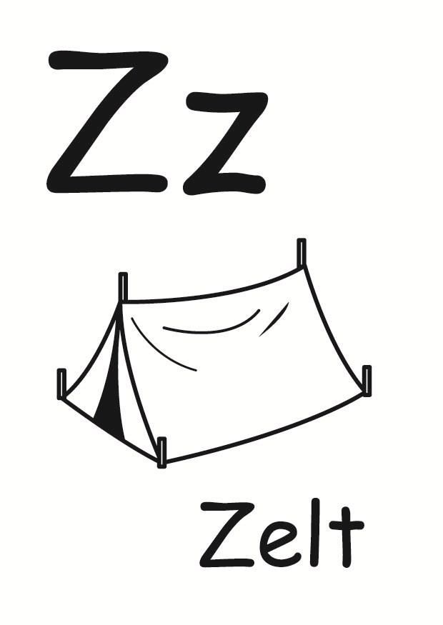 z Disegno da colorare z