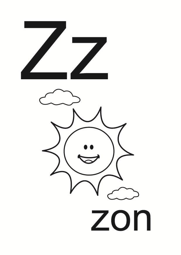 z Disegno da colorare z