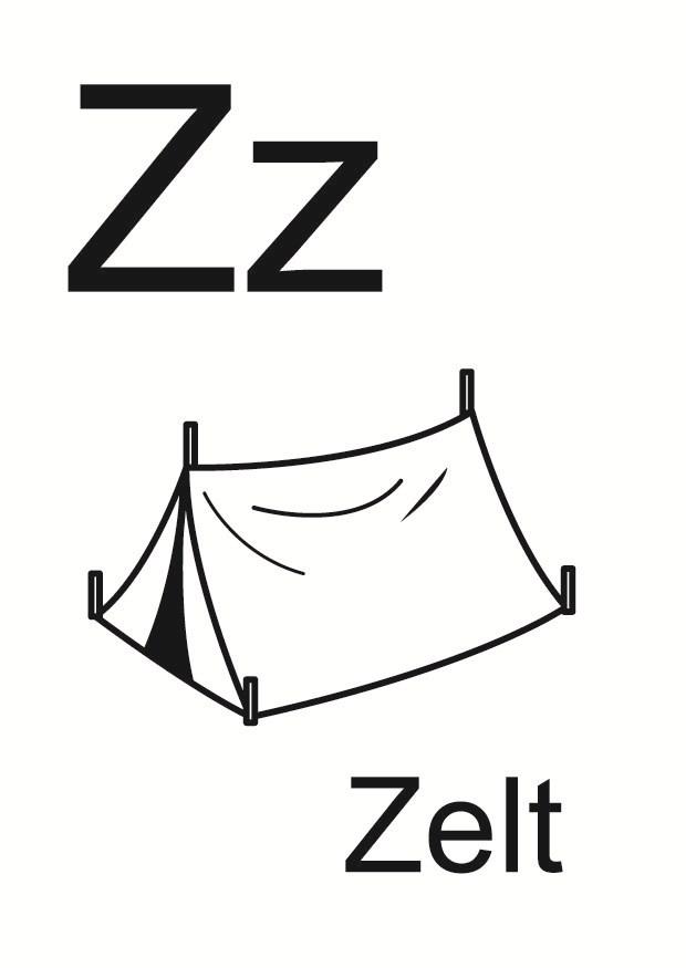 z Disegno da colorare z