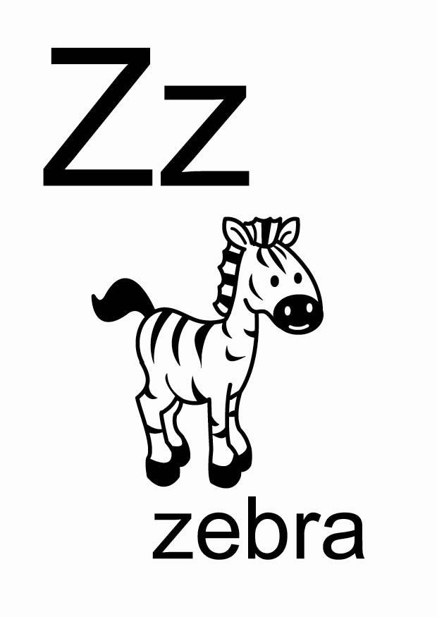 z Disegno da colorare z