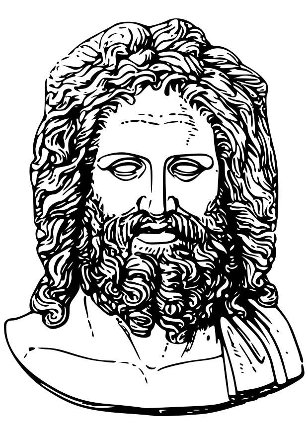 Disegno da colorare zeus
