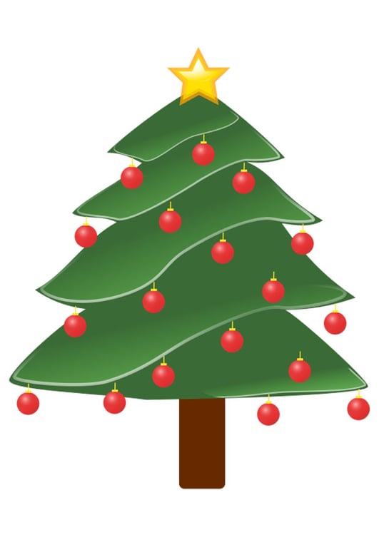immagine albero di Natale con palline