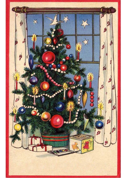 immagine albero di Natale con regali