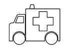 Disegno da colorare ambulanza
