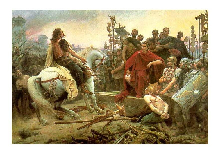immagine arresa dei Vercingetorix a Cesare