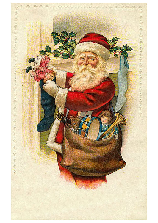 immagine Babbo Natale con gioccattoli