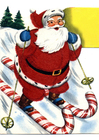 immagine Babbo Natale sugli sci