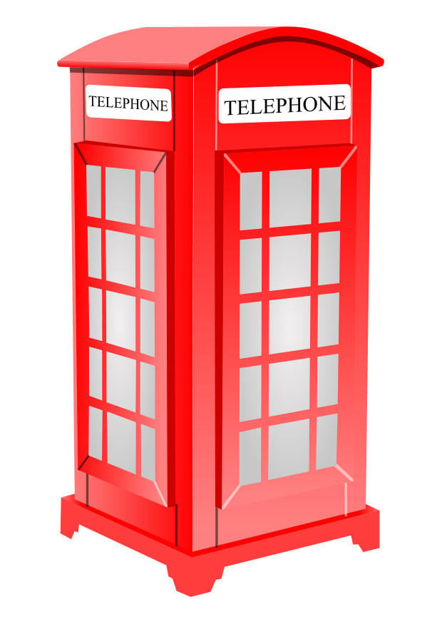 Immagine cabina telefonica inglese - Disegni Da Stampare Gratis - Imm. 26189
