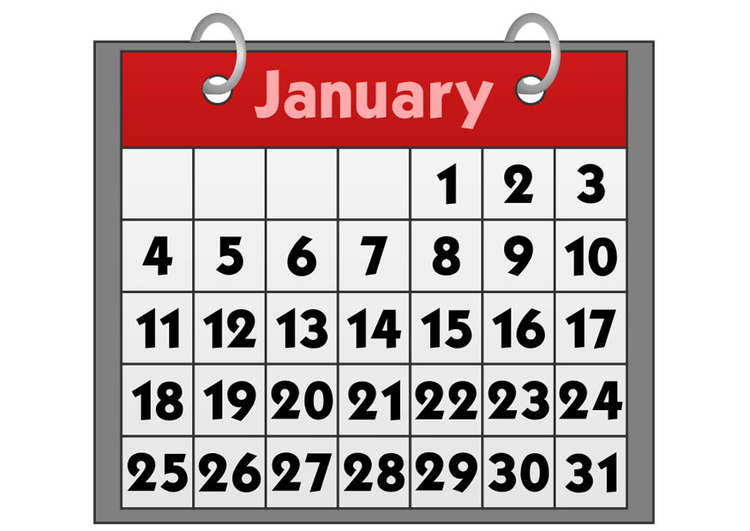 immagine calendario - gennaio