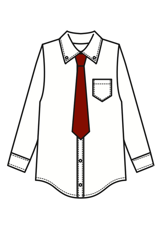 Camicia con cravatta best sale disegnata