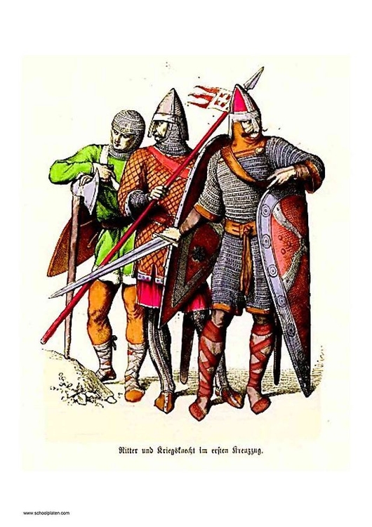 immagine cavalieri prima crociata