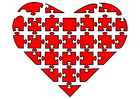 immagine cuore puzzle