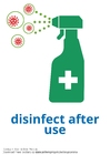 immagine disinfettare dopo l&#39;uso