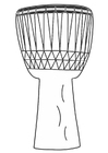 Disegno da colorare djembé