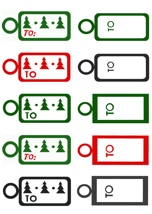 Etichette Per Regali Di Natale Da Stampare.Immagine Etichette Regali Di Natale Disegni Da Stampare Gratis