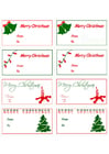 etichette regali di Natale