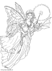 Disegno da colorare fata della luce