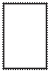 Disegno da colorare francobollo