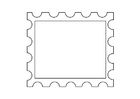 Disegno da colorare francobollo