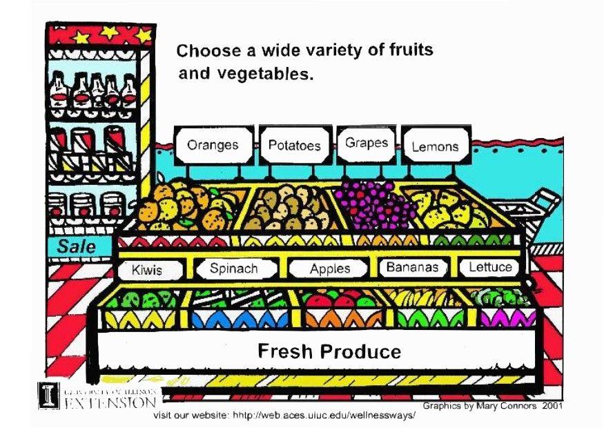 immagine frutta e verdure fresche