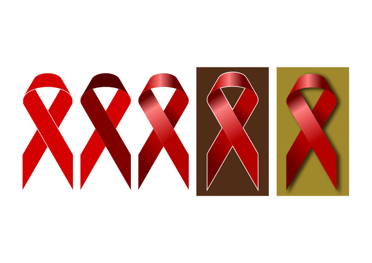 immagine giorno del AIDS - nastrino rosso