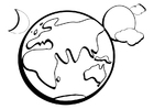 Disegno da colorare giorno e notte