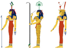 immagine Hathor, Seshat e Mut