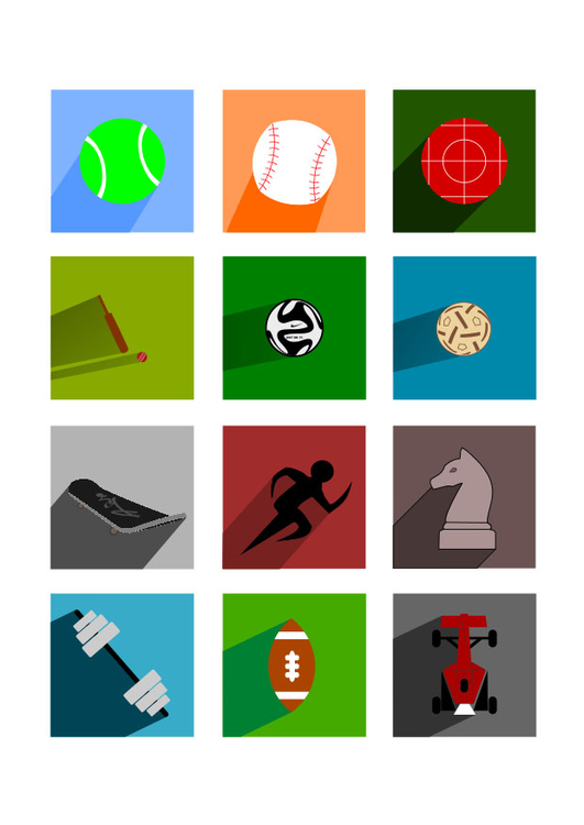 immagine icone sportive