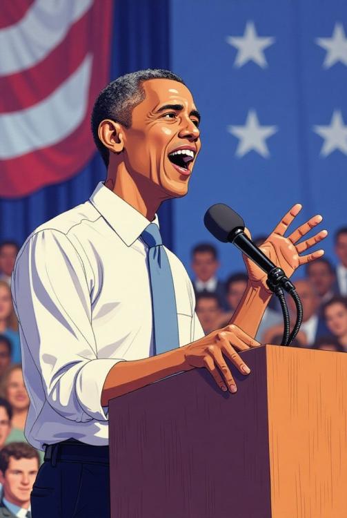 Il presidente Obama fa un discorso
