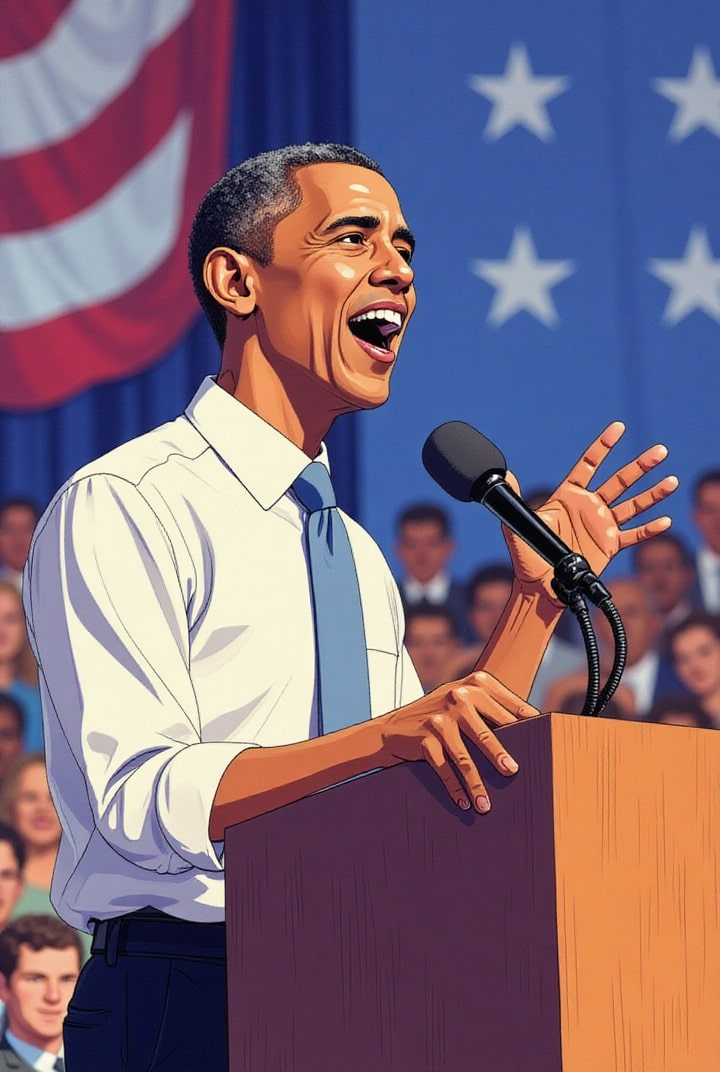 Il presidente Obama fa un discorso