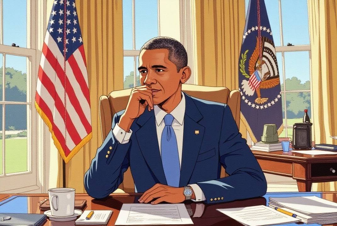 Il presidente Obama nello Studio Ovale